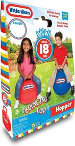 img 1 attached to 🔴 Little Tikes Bouncing Fun! Red Hopper 9301A - Mega 18" Inflatable Ball for Active Kids Ages 4-8 - Exercise, Play, and Learn with Ease!