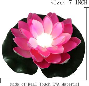 img 2 attached to 🌼 6-Pack ARDUX Floating Pool Lights: Battery Operated Floating Flowers for Outdoor Wedding or Party Decoration