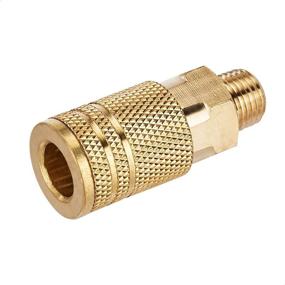 img 3 attached to 💡 14-Piece Quick Connect Brass Air Coupler and Plug Kit for 1/4-Inch NPT Fittings by Amazon Basics