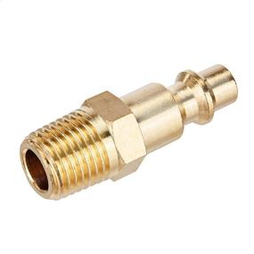 img 2 attached to 💡 14-Piece Quick Connect Brass Air Coupler and Plug Kit for 1/4-Inch NPT Fittings by Amazon Basics