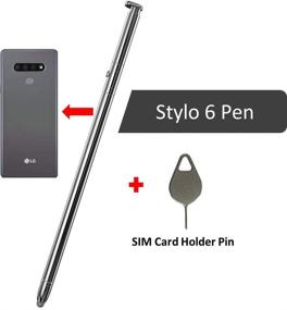 img 1 attached to Stylo 6 Pen Touch Pen Replacement Part For LG Stylo 6 / Stylo 6+ Q730TM Q730AM Q730VS Q730MS Q730PS Q730CS Q730MA Stylus Pen Fit All Version + Eject Pin (Pen-Gray)