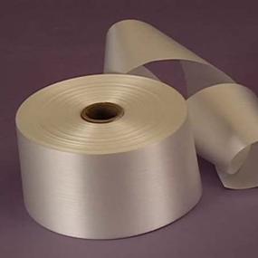img 2 attached to White Embossed Poly Satin Ribbon: 2-3/4'' X 100 Yards, Premium Quality.