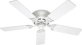 img 4 attached to 🔋 Hunter Low Profile III Ceiling Fan with Pull Chain Control - Indoor