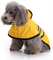 seo-optimized lifeunion small dog reflective raincoat with hood & harness hole - waterproof slicker poncho for puppies doggie (small, yellow) логотип