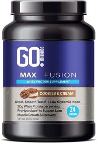 img 4 attached to Порошок протеина 🍪 Go Condition Protein Plus - порошок сывороточного протеина с содержанием 20 г протеина - низким содержанием углеводов, без сахара, легкоусвояемый - вкус печенья с кремом - 24 порции