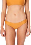 rip curl classic surf eco cheeky coverage bikini bottom for women logo