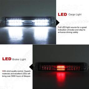 img 3 attached to Youxmoto LED 3rd Brake Light for 99-06 🚦 Silverado/Sierra - Clear Lens, High Quality Tail Light Replacement