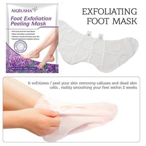 img 2 attached to 👣 2 Pack Foot Peel Mask for Dry Cracked Feet - Remove Dead Skin, Calluses, Heal Cracked Heels - Get Baby Soft, Smooth Feet - Men & Women