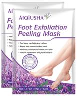 👣 2 pack foot peel mask for dry cracked feet - remove dead skin, calluses, heal cracked heels - get baby soft, smooth feet - men & women logo