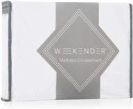 weekender twin xl waterproof mattress encasement - hypoallergenic bed bug blocker with zipper closure logo