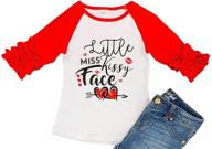 red xl p201927p girls' clothing for christmas holiday logo
