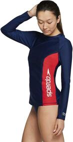 img 2 attached to 👚 Speedo Women's Short Sleeve Rashguard: Fashionable Swimsuit and Cover Up Clothing for Women