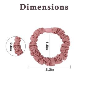 img 3 attached to XYEXIM 10 шт. Яркие резинки для волос для женщин: мягкие резинки для толстых волос, эластичные крепления для хвоста без повреждений.