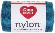 ❤️ teal red heart nylon crochet thread logo