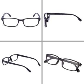 img 1 attached to Reading Glasses Women Comfort Men（Black，