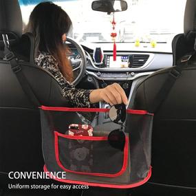 img 2 attached to Handbag Organizer Storage Backseat Upgrade Red