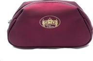 luxurious toiletry washable material burgundy logo