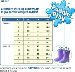 img 1 attached to 🌧️ Explore the Outdoors with Puddle Play Toddler Boys' Waterproof Handle Shoes