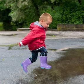 img 2 attached to 🌧️ Explore the Outdoors with Puddle Play Toddler Boys' Waterproof Handle Shoes