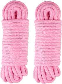 img 4 attached to Cotton Binding Multi Purpose Durable Rope Pink