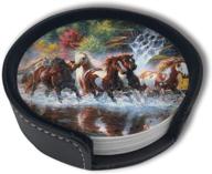 🐴 authentic american indian horse coasters: ideal for protecting your surfaces with cultural excellence логотип