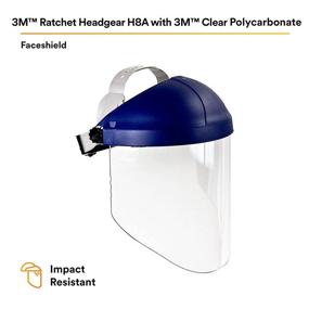 img 2 attached to 3M Protection 82783 00000 Polycarbonate Faceshield: Ultimate Face Protection with Unmatched Durability