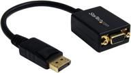 🔌 активный адаптер displayport к vga от startech.com - видео 1080p, сертифицированный dp, защелкивающийся разъем dp (dp2vga2) логотип