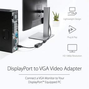 img 3 attached to 🔌 Активный адаптер DisplayPort к VGA от StarTech.com - Видео 1080p, сертифицированный DP, защелкивающийся разъем DP (DP2VGA2)