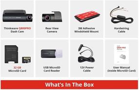 img 2 attached to 📸 THINKWARE Q800PRO Dual Dash Cam: Front & Rear Car Camera, 1440P, G-Sensor, Night Vision, WiFi, GPS, 32GB