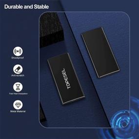 img 3 attached to 💻 Портативный SSD TOPESEL 500 ГБ - высокая скорость чтения до 500 МБ/с, внешний твердотельный накопитель для ПК, ноутбука, MacBook, стационарного компьютера - черный