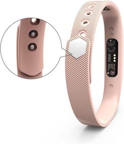 img 3 attached to 💪 KingAcc Fitbit Flex 2 Bands, Soft Silicone Replacement Band with Metal Buckle Fitness Wristband Strap - Compatible for Men & Women