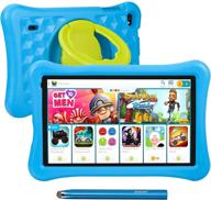 🔵 awow funtab 1001: 10.1 inch kids tablet with kidoz, 2+32gb rom, wifi, touchscreen, stylus pen, kid-proof case - blue logo