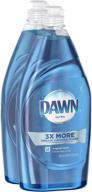 🍽️ dawn ultra dishwashing liquid original scent, two 21.6 oz bottles for effective dish cleaning logo