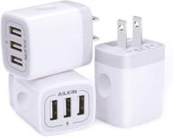 ⚡быстрая зарядка настенного зарядного устройства: 3.1a/3pack usb зарядное устройство для iphone 13/12 pro и samsung s21/s10/s9 логотип