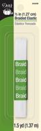 🔗 dritz 9332w white braided elastic: 1/2-inch width, 1-1/2 yard length – buy now! logo