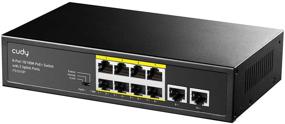 img 4 attached to Efficient Cudy 8 Port PoE+ Switch with 2 Uplink Ports 120W: Extend/VLAN Mode, Fanless, 802.3af/at, Watchdog – Plug & Play FS1010P