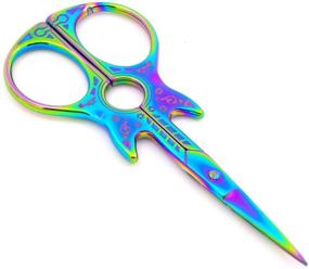 img 2 attached to ✂️ Blue Embroidery Scissors - Small Craft Shears for Needlework, Artwork, Thread Snips, and Crafting