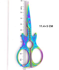 img 1 attached to ✂️ Blue Embroidery Scissors - Small Craft Shears for Needlework, Artwork, Thread Snips, and Crafting