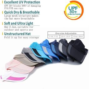 img 3 attached to 🧢 GADIEMKENSD Quick Dry Sun Hat for Adults - Unstructured Outdoor Sports Cap for Men and Women (7-7 1/2)