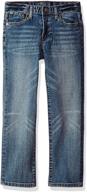 👖 lucky brand boys' 5 pocket skinny jeans in denim - trendy kids clothing logo