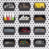 🔧 industrial hardware pegboard assortment organizer: workbench accessory logo