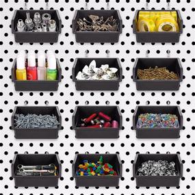 img 4 attached to 🔧 Industrial Hardware Pegboard Assortment Organizer: Workbench Accessory