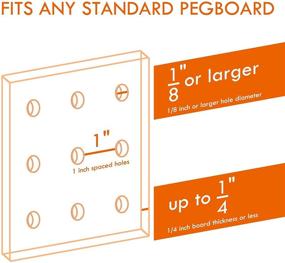 img 3 attached to 🔧 Industrial Hardware Pegboard Assortment Organizer: Workbench Accessory