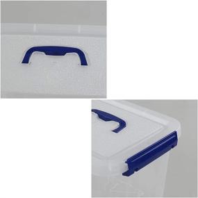 img 2 attached to 📦 Sandmovie 6 L Plastic Storage Bin, Latch Box, Clear - 6-Pack: Organize and Store with Ease!