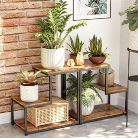 img 3 attached to 🏠 IRONCK Industrial Side Tables Living Room: Sturdy 3-Tier End Tables with Storage - Rustic Home Decor, Easy Assembly