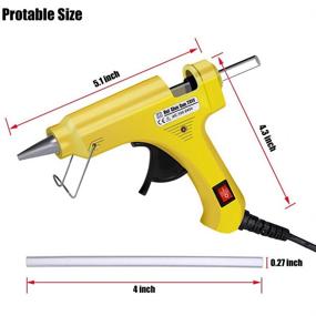 img 2 attached to High Temp Mini Hot Glue Gun Kit - Upgraded 20W with 50pcs Glue Sticks for DIY Projects, Arts and Crafts, Home Repairs & Sealing - Yellow