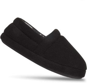 img 1 attached to Chaps Unisex-Child Fleece Slipper House Shoe with Closed Back and Indoor/Outdoor Nonslip Sole