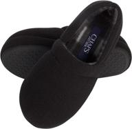 chaps unisex-child fleece slipper house shoe with closed back and indoor/outdoor nonslip sole logo