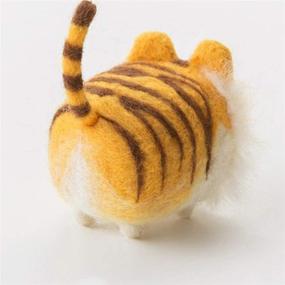 img 3 attached to 🐯 Truslin Tiger DIY Needle Felting Kit - Faceless Animal in a Gift Box