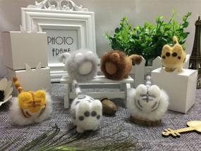 img 1 attached to 🐯 Truslin Tiger DIY Needle Felting Kit - Faceless Animal in a Gift Box